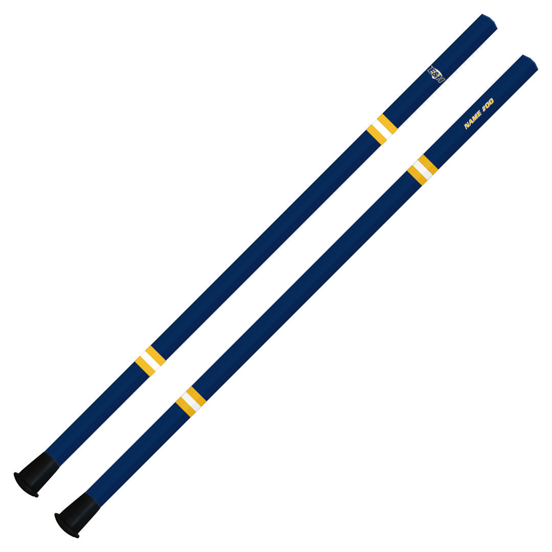 Emory & Henry Attack/Midfield Shaft - 30" - Blue Jersey Stripes Design (Pre-Order)