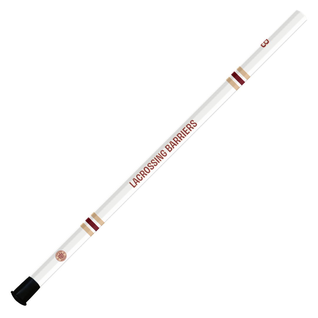 LACROSSING BARRIERS CUSTOM OBSIDIAN (WHITE) - 30" - PRE-ORDER