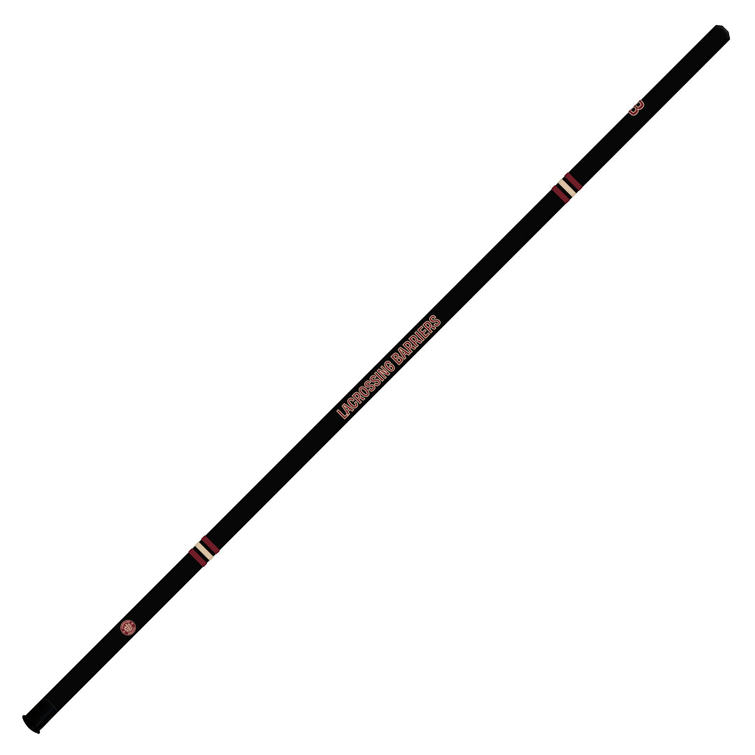 LACROSSING BARRIERS CUSTOM OBSIDIAN LONG POLE (BLACK) - 60"