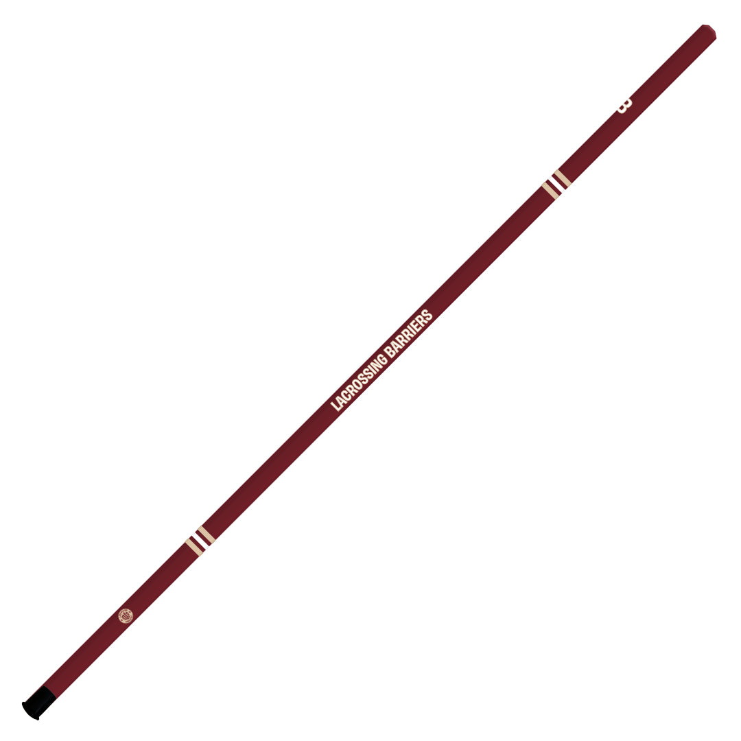 LACROSSING BARRIERS CUSTOM OBSIDIAN LONG POLE (MAROON) - 60"