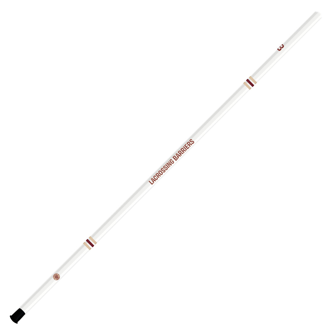LACROSSING BARRIERS CUSTOM OBSIDIAN LONG POLE (WHITE) - 60"