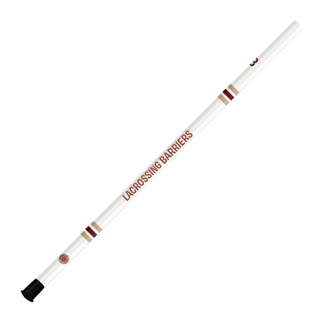 LACROSSING BARRIERS CUSTOM OBSIDIAN DEFENSIVE BOX SHAFT (WHITE) - 36"