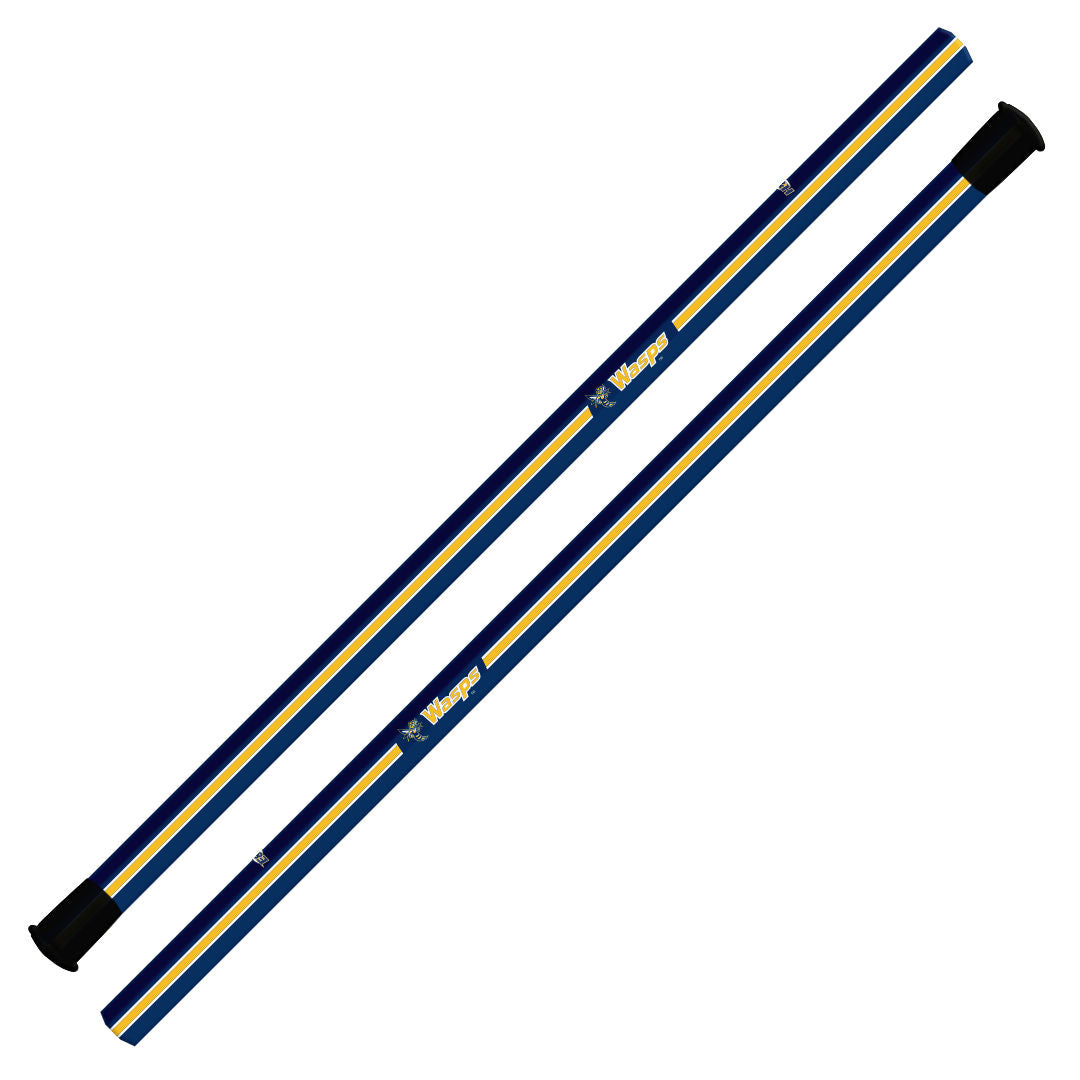 Emory & Henry Attack/Midfield Shaft - 30" - Blue Racing Stripe Design (Pre-Order)
