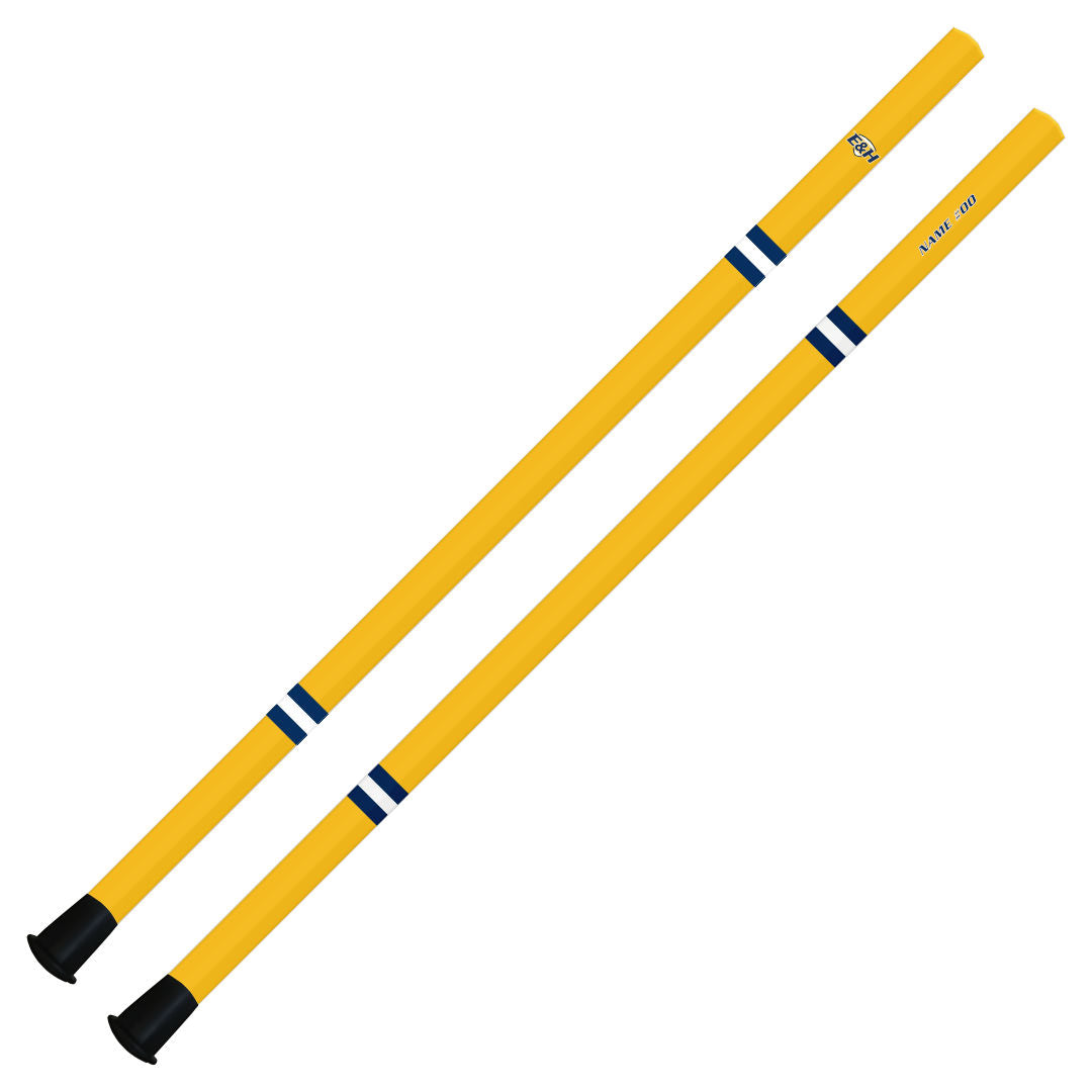 Emory & Henry Goalie Shaft - Gold Jersey Stripes Design (Pre-Order)
