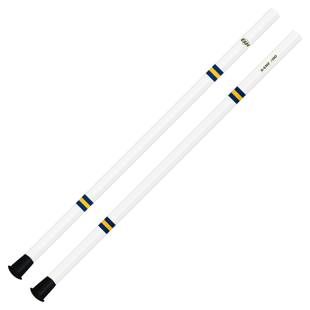 Emory & Henry Attack/Midfield Shaft - 30" - White Jersey Stripes Design (Pre-Order)