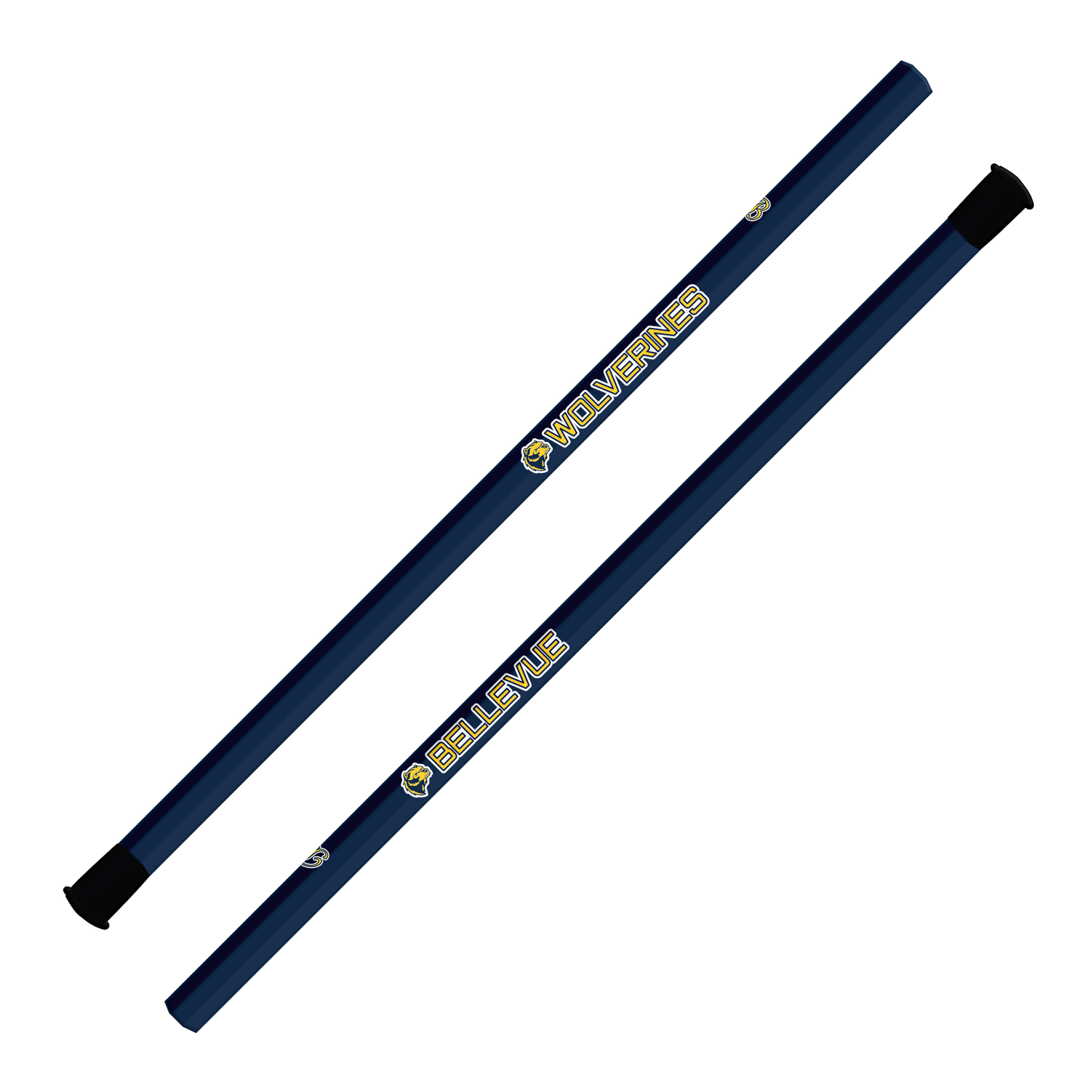 Bellevue Wolverines Attack/Midfield Shaft - 30" - Navy (Pre-Order)