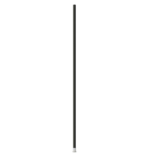 Darkhorse-375 60 inch carbon composite defensive lacrosse shaft in black with 3D raised checkered grip