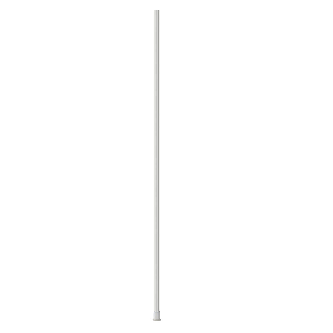 Darkhorse-375 60 inch carbon composite defensive lacrosse shaft in white with 3D raised checkered grip
