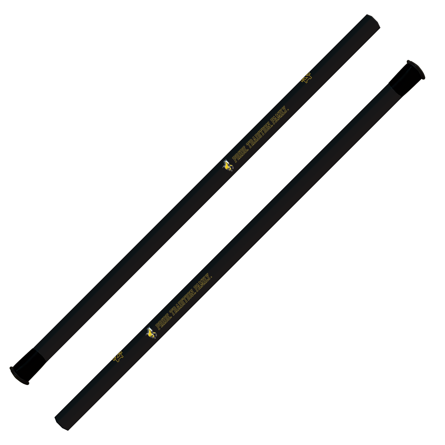 MERRITT ISLAND CUSTOM ATTACK/MIDFIELD SHAFTS - 30" - BLACK MINIMALIST - PRE-ORDER