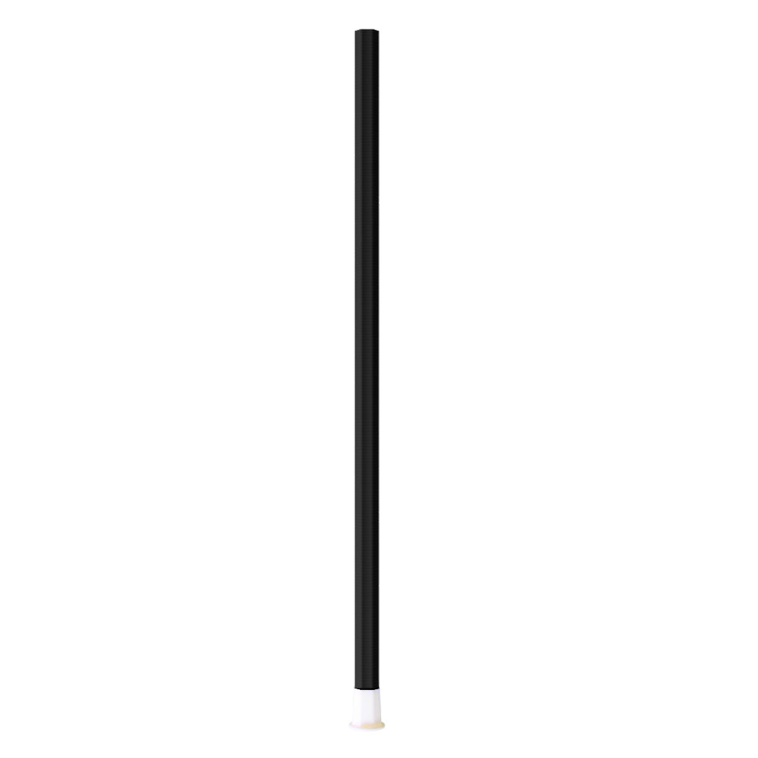 Black Darkhorse-155 30-inch carbon composite lacrosse shaft standing upright, full length visible