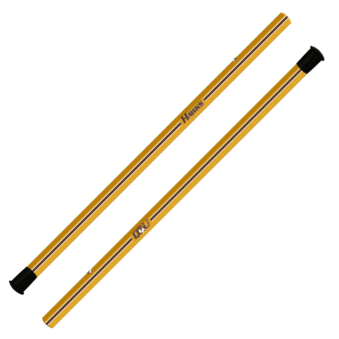 Custom Quincy University Attack/Midfield Shafts - 30" - Gold