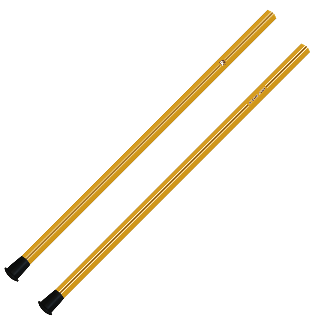 Custom Quincy University Attack/Midfield Shafts - 30" - Gold