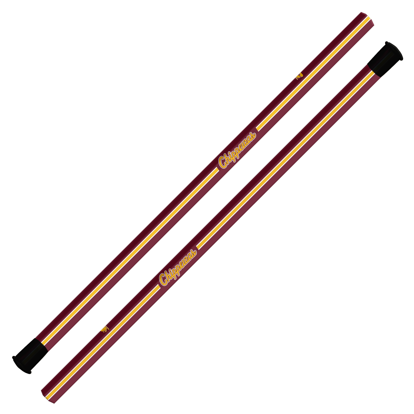 CMU Sc Ti Attack/Midfield Shaft -30" - Maroon Racing Stripe Design (Pre-Order)