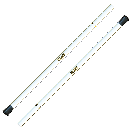MERRITT ISLAND CUSTOM ATTACK/MIDFIELD SHAFTS - 30" - WHITE RACING STRIPES - PRE-ORDER