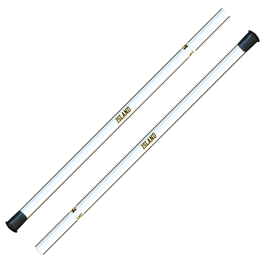 MERRITT ISLAND CUSTOM ATTACK/MIDFIELD SHAFTS - 30" - WHITE RACING STRIPES - PRE-ORDER
