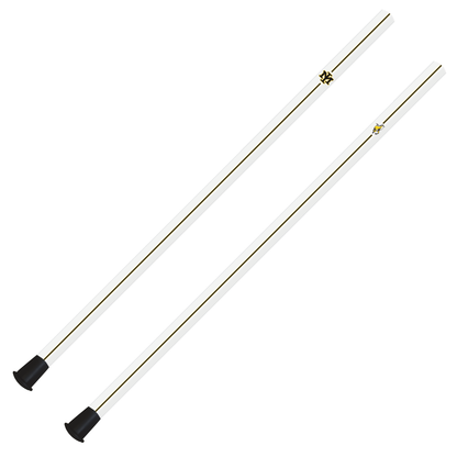 MERRITT ISLAND CUSTOM ATTACK/MIDFIELD SHAFTS - 30" - WHITE RACING STRIPES - PRE-ORDER