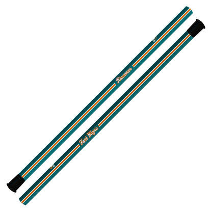 FORT WAYNE RIVERMAN CUSTOM BOX SHAFT - TEAL RACING STRIPES - 30" - PRE-ORDER