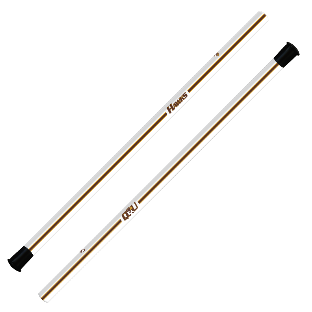 Custom Quincy University Attack/Midfield Shafts - 30" - White