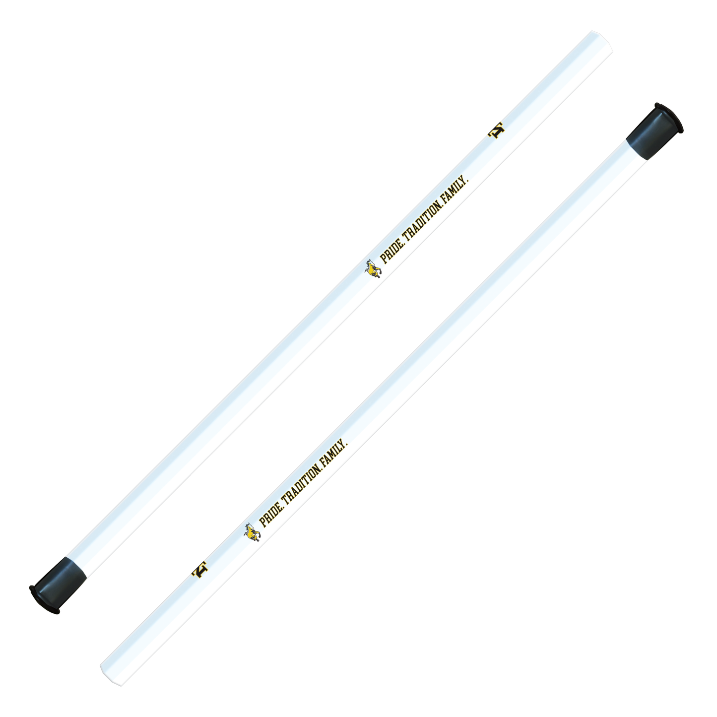 MERRITT ISLAND CUSTOM ATTACK/MIDFIELD SHAFTS - 30" - WHITE MINIMALIST - PRE-ORDER
