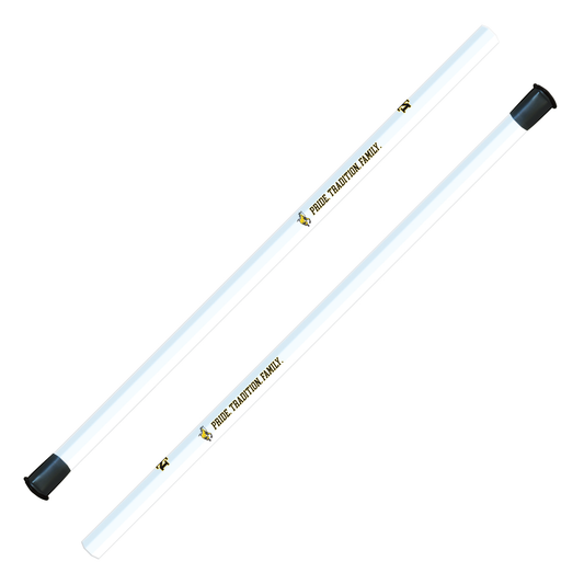 MERRITT ISLAND CUSTOM ATTACK/MIDFIELD SHAFTS - 30" - WHITE MINIMALIST - PRE-ORDER