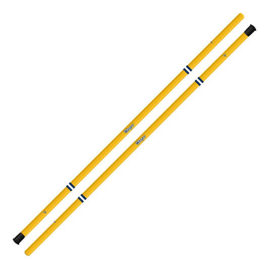 Emory & Henry LSM/Defensive Shaft - 60" - Gold Jersey Stripe Design (Pre-Order)
